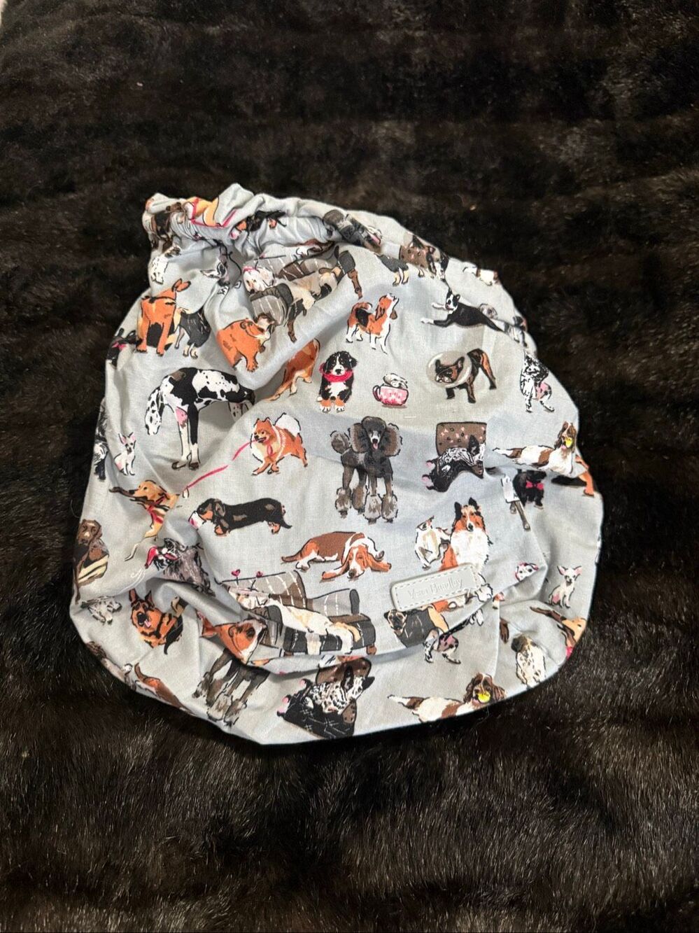 Vera Bradley Best In Show Puppy Dog Print Ditty Lined Tote Gym Bag 2020 Wet Dry